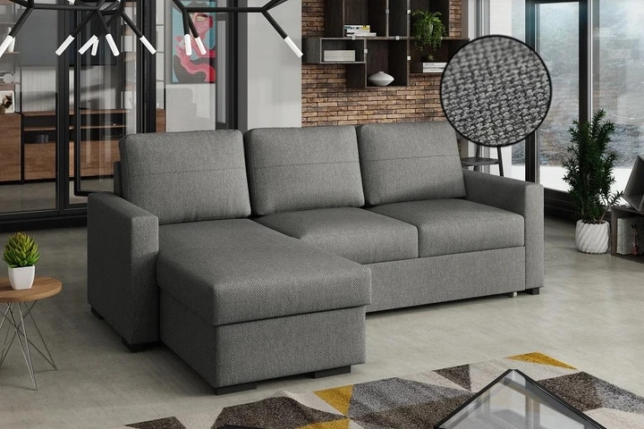 LUTHER moderní sedací souprava s rozkládací funkcí a úložným prostorem