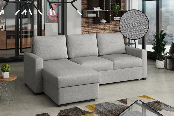 LUTHER moderní sedací souprava s rozkládací funkcí a úložným prostorem