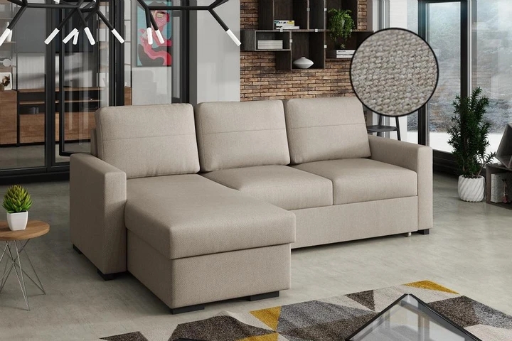 LUTHER moderní sedací souprava s rozkládací funkcí a úložným prostorem