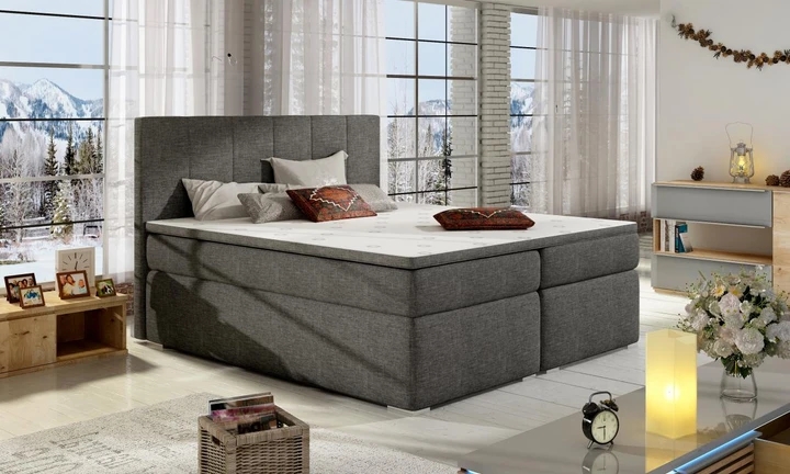 BOLERO 160x200 boxspring postel s úložným prostorem