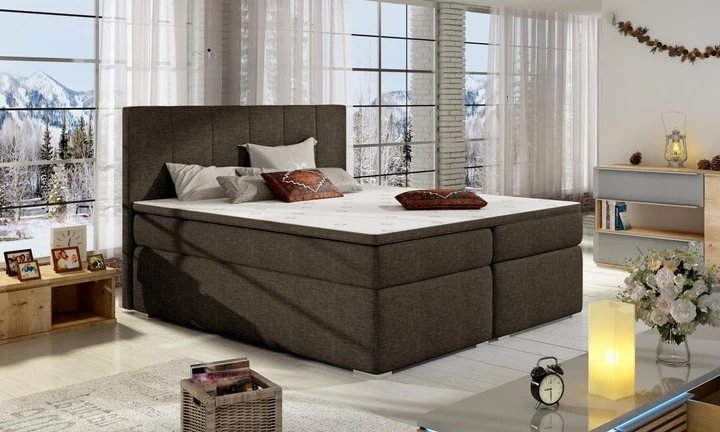 BOLERO 160x200 boxspring postel s úložným prostorem