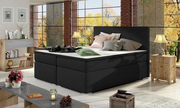 DIVALO 160x200 boxspring postel s úložným prostorem