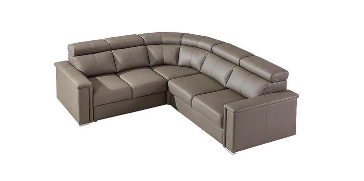 DELTA 3 rohová sedačka s nastavitelnými opěrkami, pravá kůže