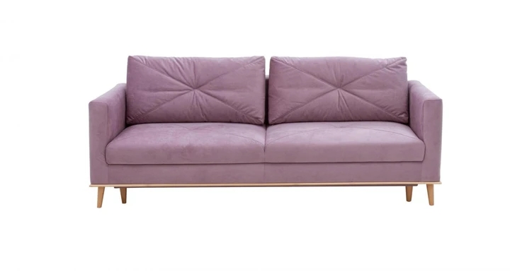 NADIA rozkládací pohovka s dřevěným rámováním