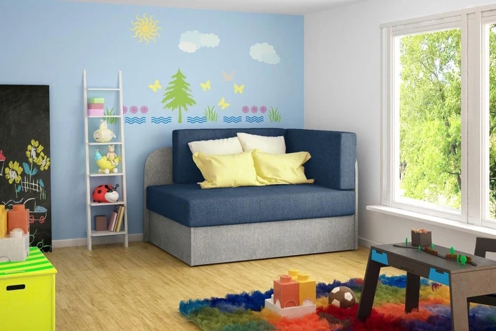 TIAMA dětská rozkládací pohovka s úložným prostorem