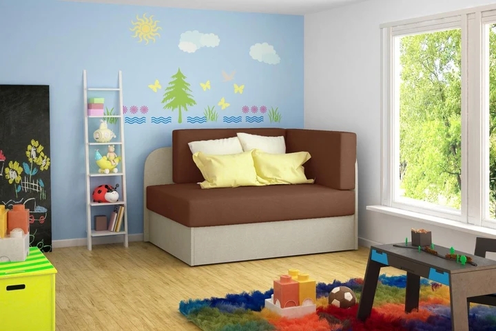 TIAMA dětská rozkládací pohovka s úložným prostorem