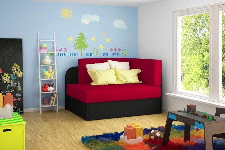 TIAMA dětská rozkládací pohovka s úložným prostorem