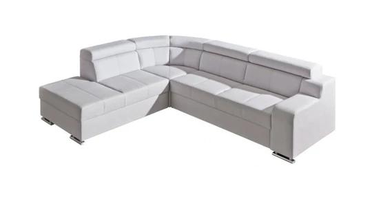 OCTAVIE 2 rozkládací rohová sedací souprava s polohovacími opěrkami v pravé kůži