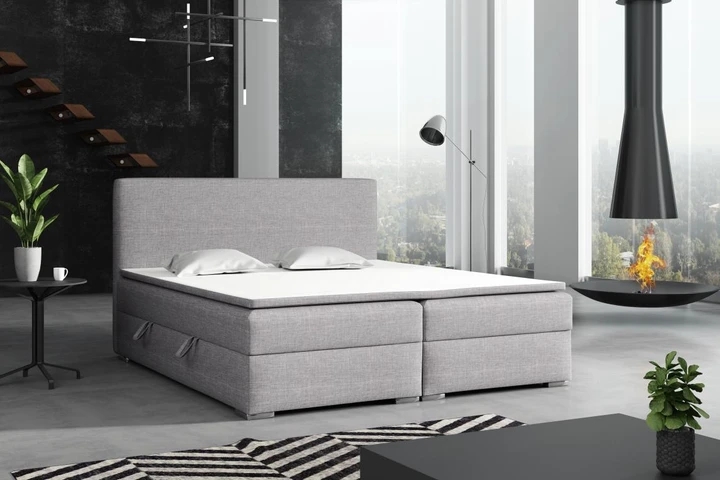DETROIT kontinentální postel boxspring 160x200 s úložným prostorem