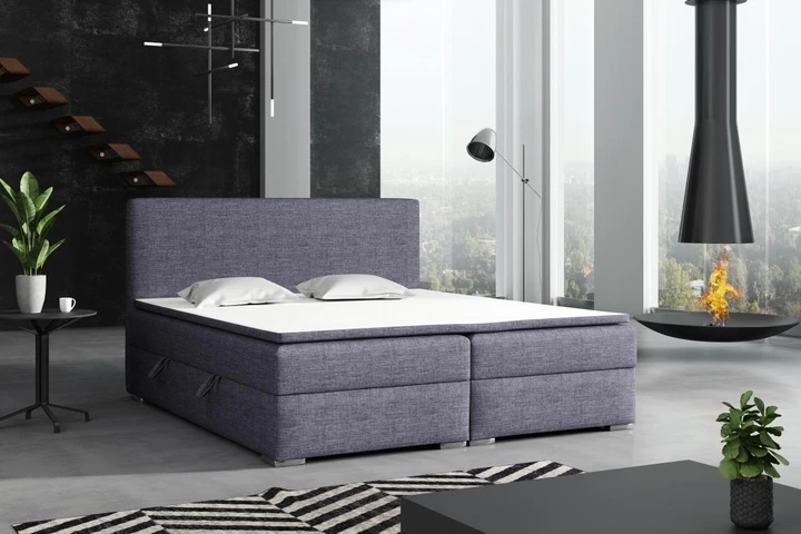 DETROIT kontinentální postel boxspring 160x200 s úložným prostorem