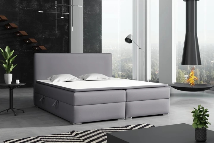 DETROIT kontinentální postel boxspring 140x200 s úložným prostorem