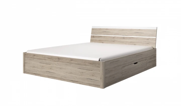 ZUZANA POSTEL 160, dekor san remo sv./bílá