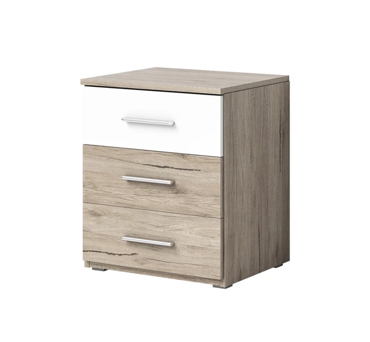 ZUZANA NOČNÍ STOLEK, dekor san remo sv./bílá