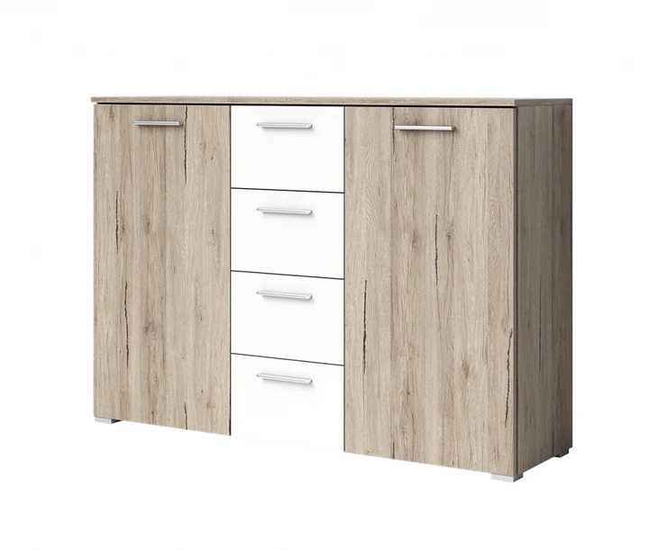 ZUZANA KOMODA, dekor san remo sv./bílá