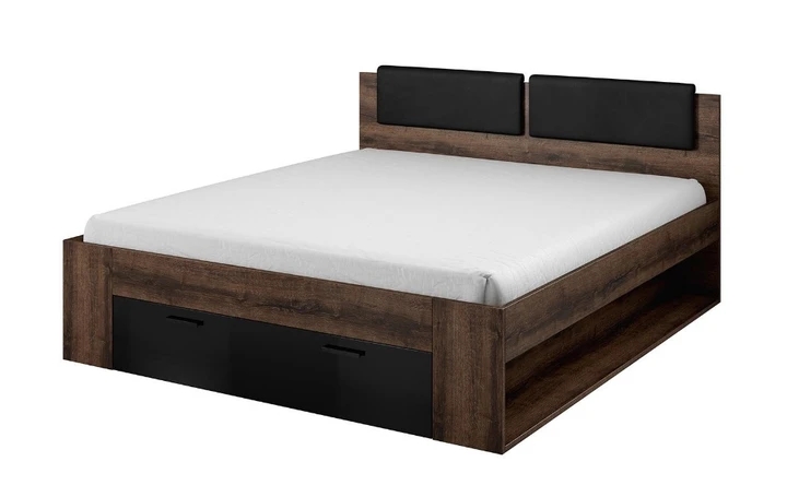 CHANELL POSTEL 180 cm, dekor dub monastery/černý lesk