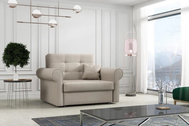 FLAVIE I velké rozkládací křeslo s úložným prostorem