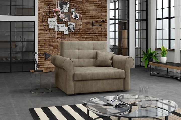 FLAVIE I velké rozkládací křeslo s úložným prostorem