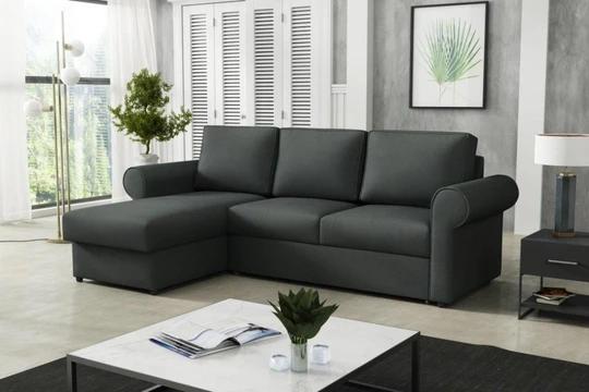 GLORIE rozkládací rohová sedačka s úložným prostorem