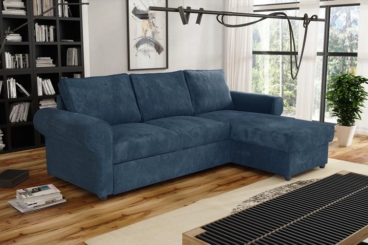 GLORIE rozkládací rohová sedačka s úložným prostorem