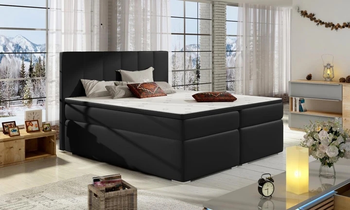 BOLERO 140x200 boxspring postel s úložným prostorem