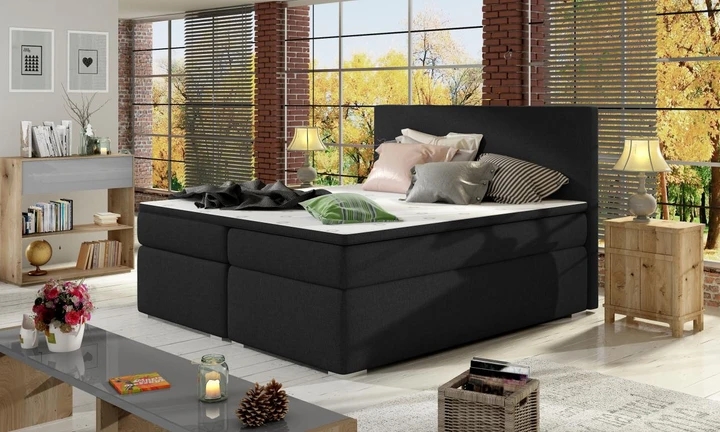 DIVALO 140x200 boxspring postel s úložným prostorem