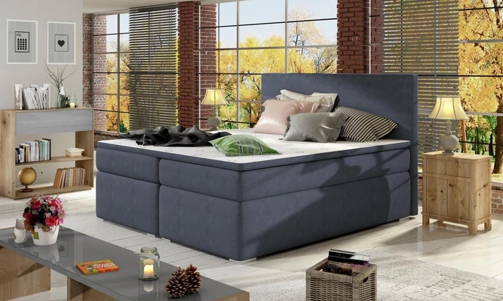 DIVALO 140x200 boxspring postel s úložným prostorem