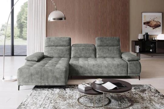 DIEGO MINI rohová sedací souprava s nastavitelnou hloubkou sezení