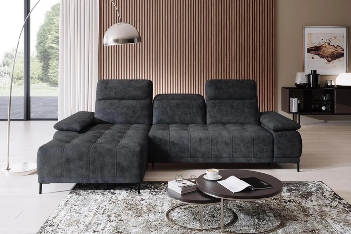 DIEGO MINI rohová sedací souprava s nastavitelnou hloubkou sezení