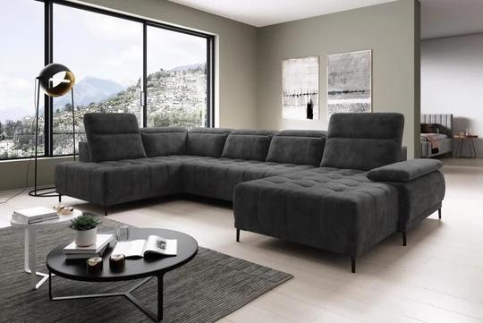 DIEGO XL sedací souprava ve tvaru U s nastavitelnou hloubkou sezení