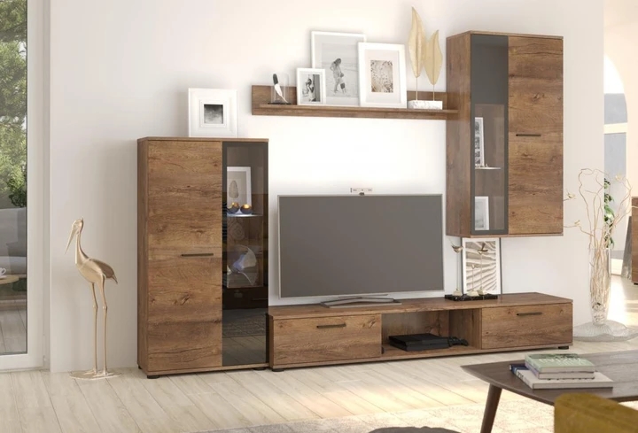 CAROL V obývací stěna, dub lefkas