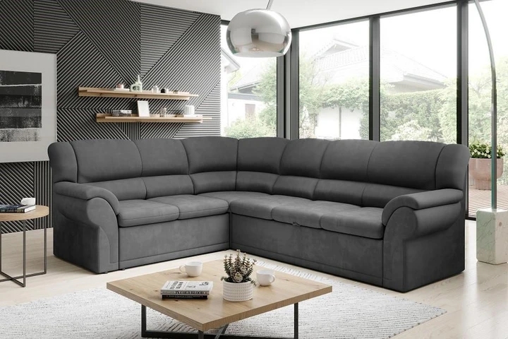 MINOS velká rohová rozkládací sedačka s úložným prostorem