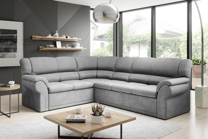 MINOS velká rohová rozkládací sedačka s úložným prostorem