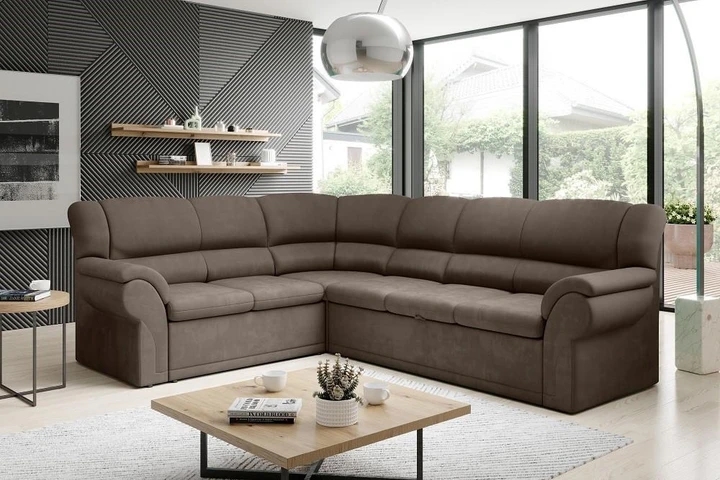 MINOS velká rohová rozkládací sedačka s úložným prostorem