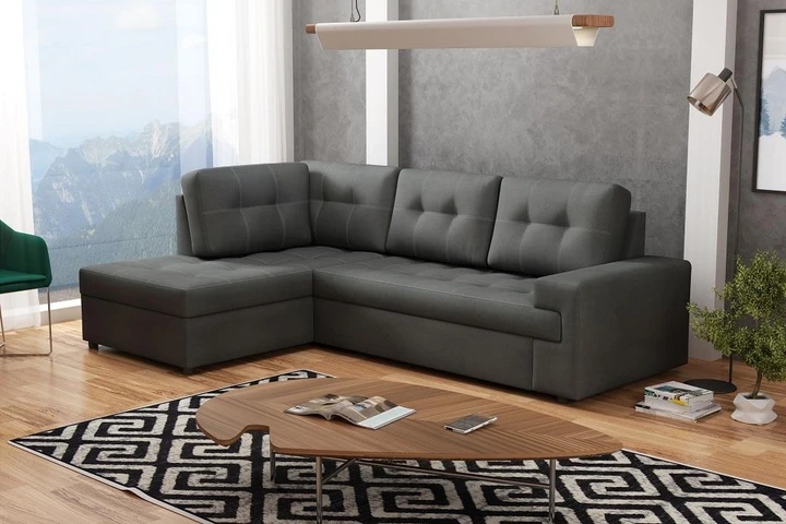 GARCIA rozkládací rohová sedačka s úložným prostorem