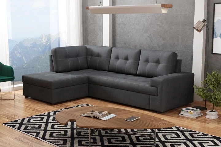 GARCIA rozkládací rohová sedačka s úložným prostorem