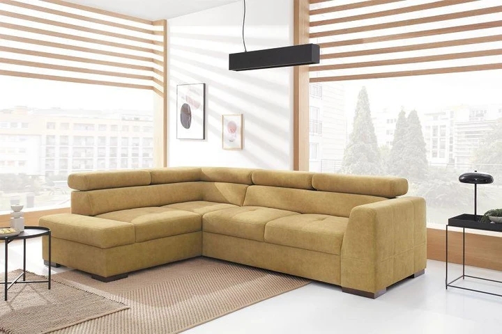 RHODOS moderní rozkládací sedací souprava s úložným prostorem