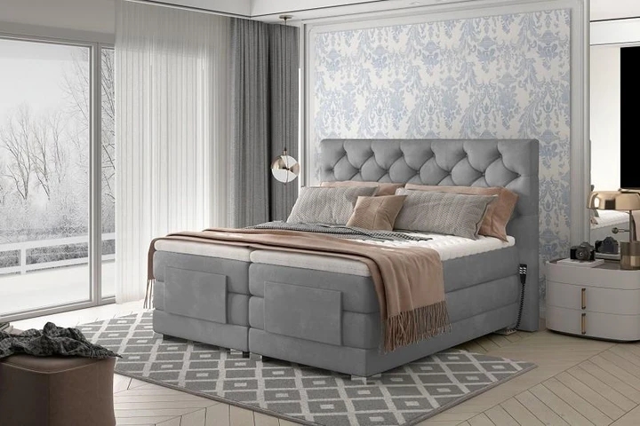 PUNTAS boxspring postel 160x200 s elektrickým polohováním