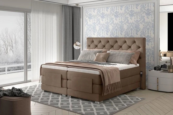 PUNTAS boxspring postel 180x200 s elektrickým polohováním