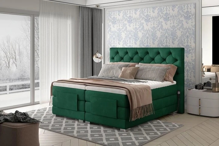 PUNTAS boxspring postel 180x200 s elektrickým polohováním