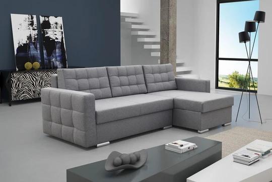 TISA rozkládací rohová sedačka s úložným prostorem