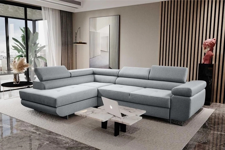 VANDA rozkládací rohová sedačka s úložným prostorem