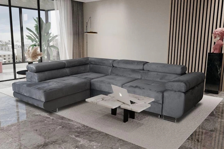 VANDA rozkládací rohová sedačka s úložným prostorem