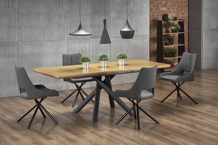 DERRICK moderní rozkládací jídelní stůl 160-200 cm