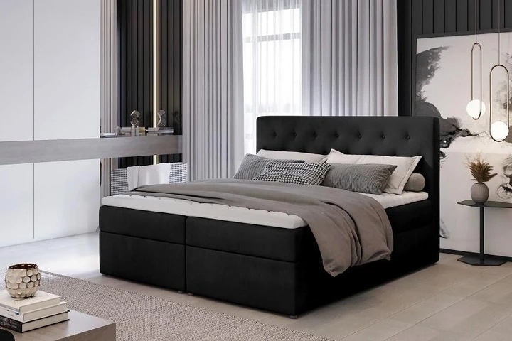 NORA 140x200 boxspring postel s úložným prostorem