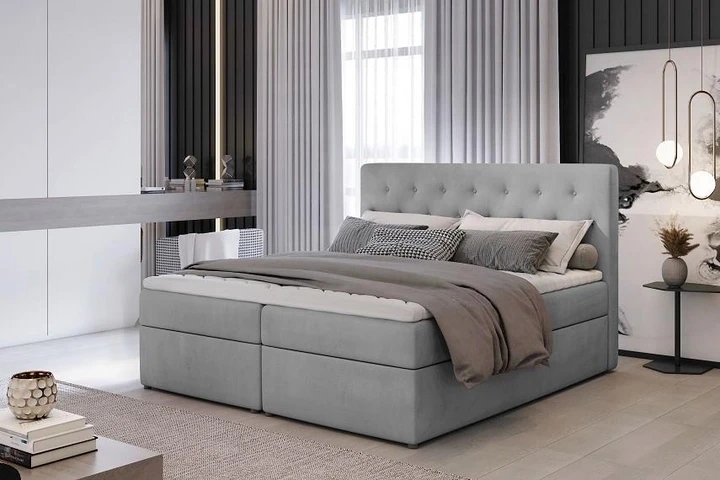 NORA 140x200 boxspring postel s úložným prostorem