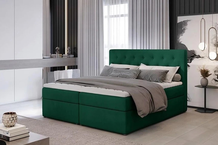 NORA 140x200 boxspring postel s úložným prostorem