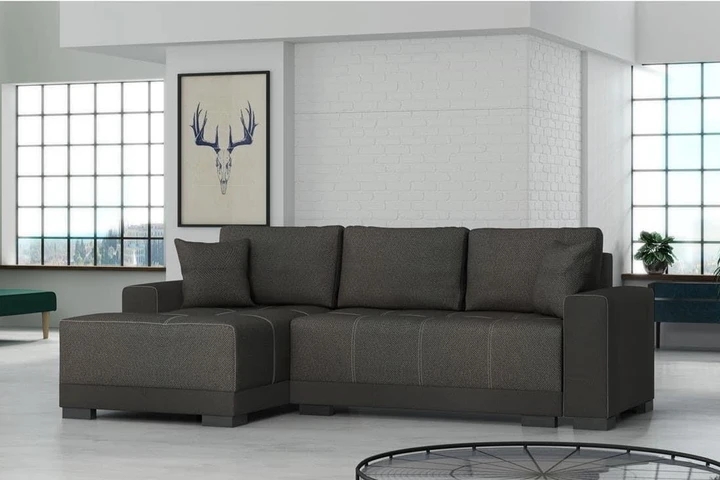 DENTON rozkládací rohová sedačka s úložným prostorem