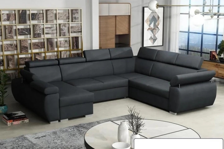 SEATTLE 6 rozkládací sedací souprava do U s polohovacími opěrkami