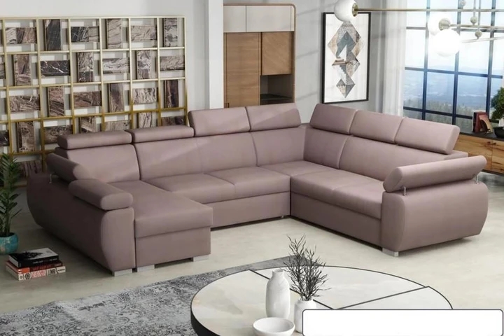 SEATTLE 6 rozkládací sedací souprava do U s polohovacími opěrkami