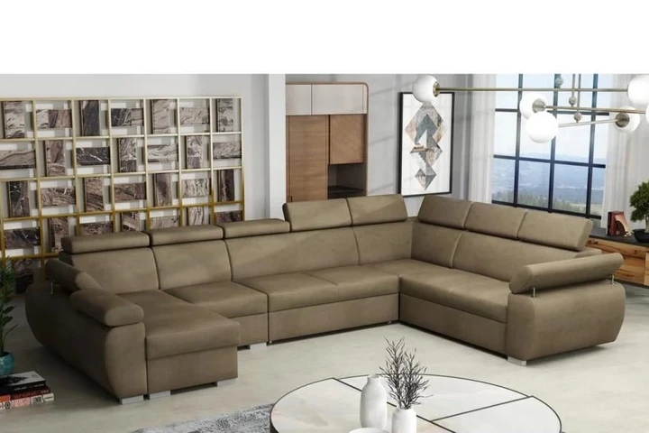 SEATTLE 7 rozkládací sedací souprava do U s polohovacími opěrkami